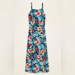 NWT Old Navy Sleeveless Maxi Shift Cami Dress Multi Floral Online Exclusive Med